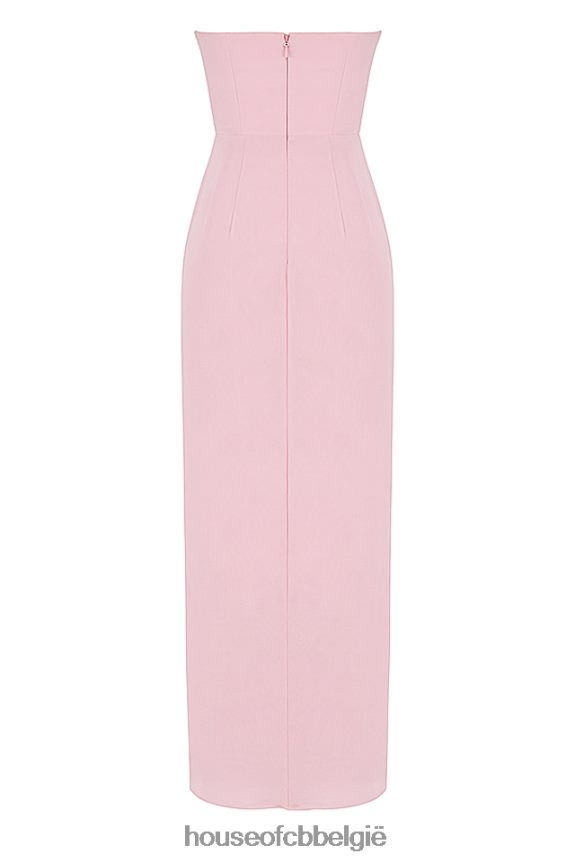 Adrienne roze kwarts strapless jurk House of CB X0JL68404 kleding