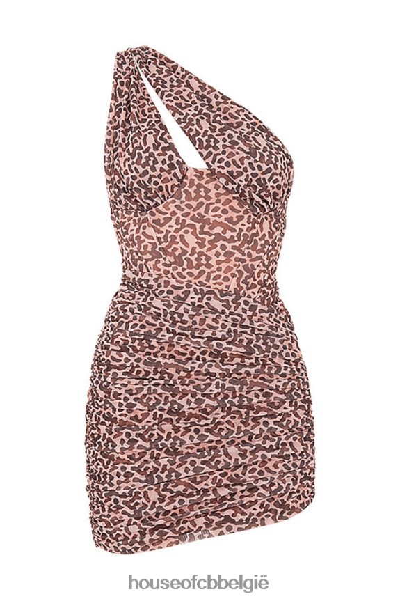 Clementine mini-jurk met uitgesneden dierenprint House of CB X0JL68583 kleding